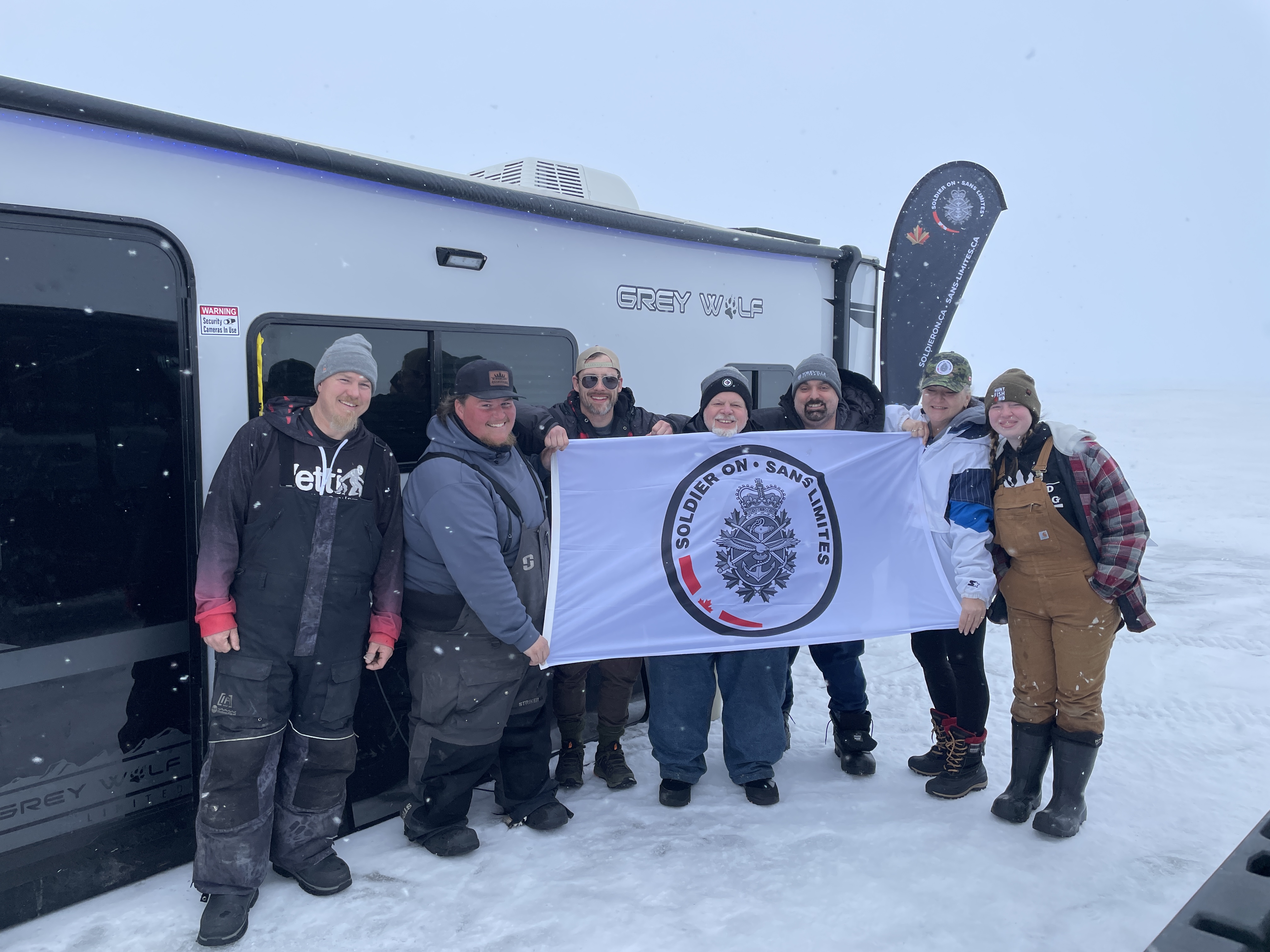 Pêche sur glace au lac Winnipeg
